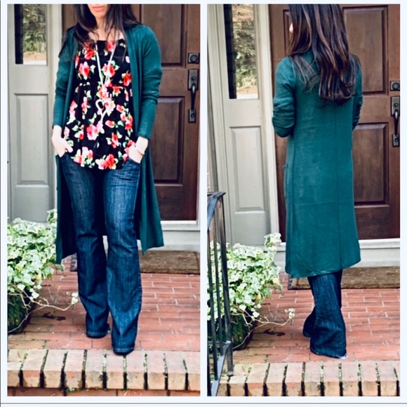 Jackets & Blazers - ✨LAST ONE✨Gorgeous hunter green pocket duster